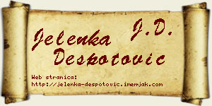 Jelenka Despotović vizit kartica